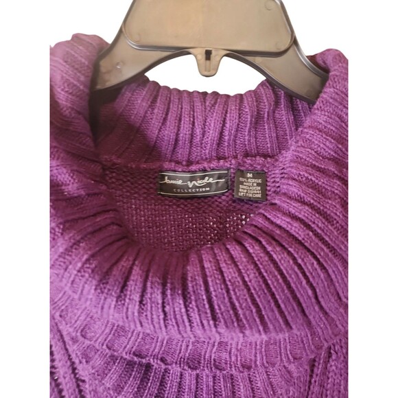 Jamie Nicole Collection Purple Knit Sweater Dress Women’s Medium - Picture 3 of 6